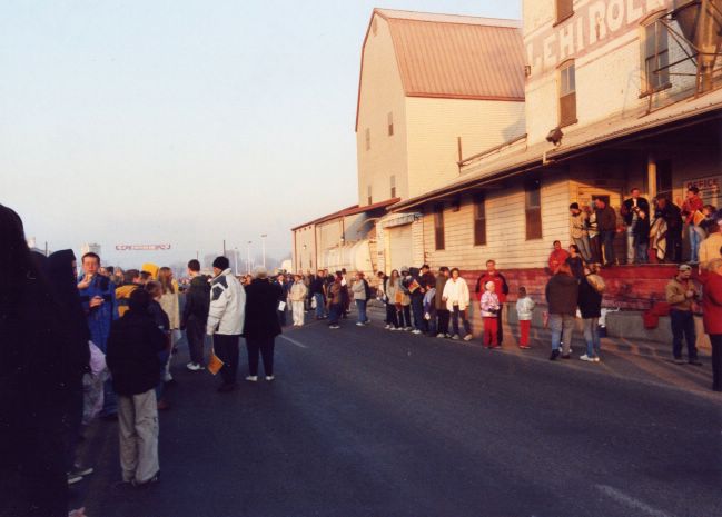 The crowd awaits